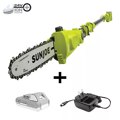 $76.99 • Buy Sun Joe 24V-PS10-LTE 24-Volt ION+ Cordless Telescoping Pole Chainsaw Kit