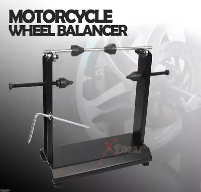 Motorcycle Static Truing Stand High Grade Steel Wheel Balancer Tire Mx Dirt Bike • $72.99