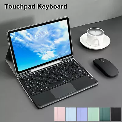 Keyboard Case Mouse For Samsung Galaxy Tab A9+ A8 A7 S9 S8 S7 S6 Lite 10.4 2024 • £8.99