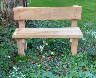 Solid Oak 2 Seat Garden Bench • £225