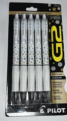 6-Pack Pilot G2 Design Collection RT Gel Pens Fine Point 0.7mm Black Ink - New • $11.88