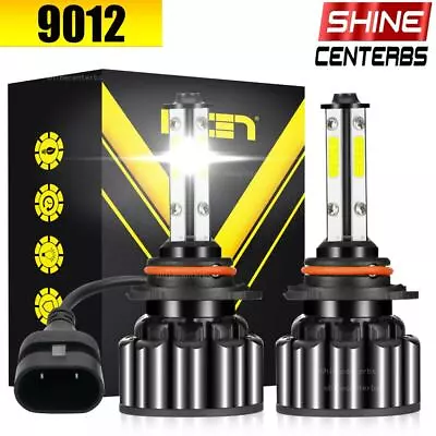 4-Sides 9012 LED Headlight Bulbs Kit Hi Low Beam 6000K Super Bright Power 2021 • $9.59