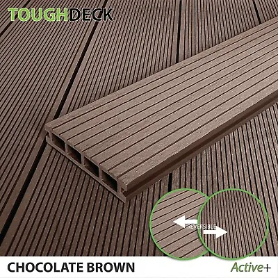 £14.10 • Buy Composite WPC Decking Boards 2.2m 4 Colours Available From Tough Decking