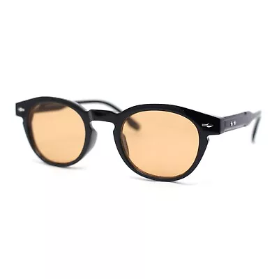 Mens Vintage Vibe Retro Hipster Keyhole Round Horn Rim Plastic Sunglasses • $13.95