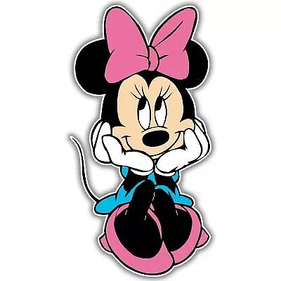 Minnie Mouse Cute Kids Vynil Car Sticker Decal - Select Size Pink  • $6.37