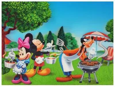 Mickey Minnie Mouse Goofy BBQ 3D Lenticular Holographic Moving Poster Print A16 • $13.99