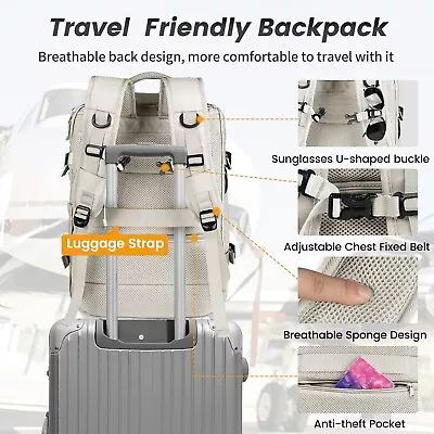 40L Carry On Travel Backpack Airline Approved Extra Large Cabin Luggage Backpac • $74.85