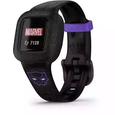 Garmin Vivofit Jr. 3 Fitness Trackers Special Edition  (Black Panther) • $99