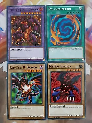 Yugioh Set Meteor Black Dragon Red Eyes B. Dragon Polymerization NM • $11.99