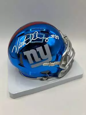 Victor Cruz Autographed NY Giants Chrome Mini Helmet (Beckett) • $297.85