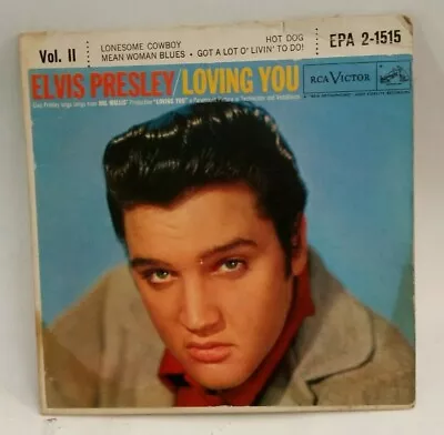 Elvis Presley LOVING YOU VOL. 2 (GREAT ROCKABILLY EPA- 2-1515) PLAYS VG+ TO VG++ • $19.99