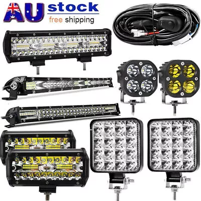 LED Work Light Bar Flood Spot Lights Driving Lamp Offroad Car Truck SUV 12V 300W • $26.59