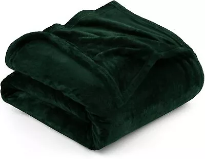 Utopia Bedding Fleece Blanket Queen Size Forest Green 300GSM Luxury Bed Blank... • $30.62