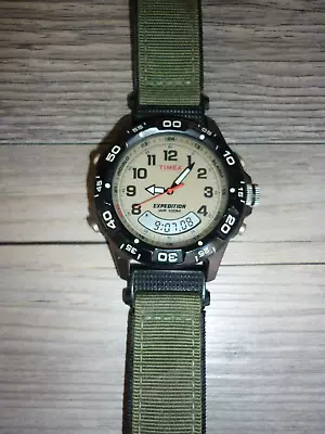 Vintage Timex Expedition Indiglo Quartz Watch Analog Digital Mens • $7.50