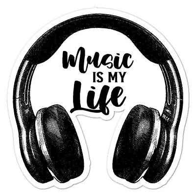 Music Is Life Headphones Sticker • $3.96
