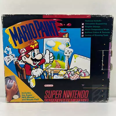 Mario Paint (Super Nintendo SNES 1992) • $89.99