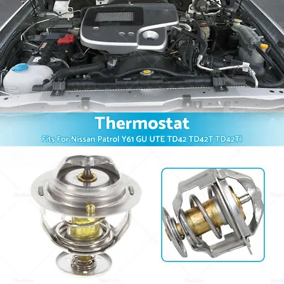 Thermostat For Nissan Patrol Y61 GU UTE TD42 TD42T TD42TI Diesel Engine 98-12 • $24