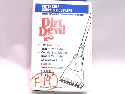 $7.99 • Buy Dirt Devil Filter F19 F-19 3201082000 Cordless Broom Vac Model BV2010