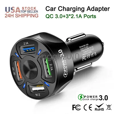 QC3.0 Car Charger USB Fast Charging Cigarette Lighter Adapter For Samsung IPhone • $5.27