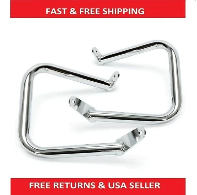$54.67 • Buy Chrome Engine Guard Crash Bar Highway Fits 1998-2016 Yamaha V-Star 400/650/XVS6