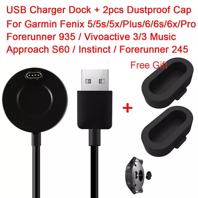 USB Charging Dock Cable For Garmin Fenix 6x 5x 5s 6s Venu Vivoactive 3 Vivosport • $9.89
