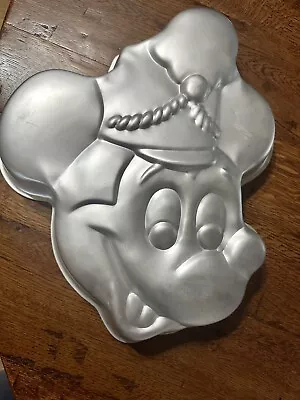 Vintage Wilton Korea Disney Mickey Mouse Silver Cake Pan Tin Band Leader ~ 1976 • $14.52