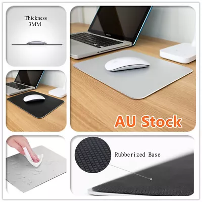 Aluminum Alloy Anti Slip Waterproof Metal Gaming Mouse Pad Mat Laptop PC Mac New • $14.95