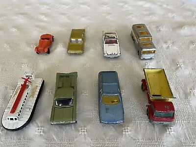 Lot Of 8 (Eight) Vintage Toy Cars – Lesney Tootsie Toy Johnny Lightning • $14.99