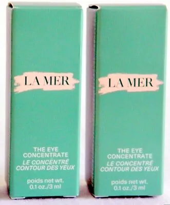 2X La Mer The EYE Concentrate Dark Circles 0.1oz 3ml/ea Exp. 09/2025 $108 RV NIB • $28.90