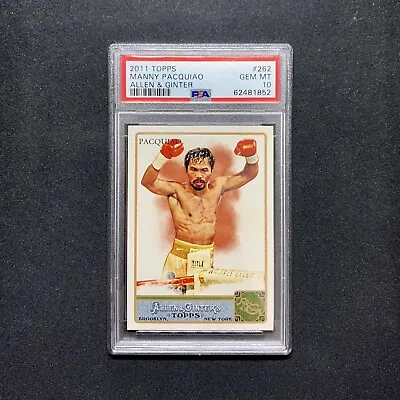 $1699.99 • Buy Manny Pacquiao 2011 Topps Allen & Ginter Psa 10 Rare Rc 🔥free Insured Shipping
