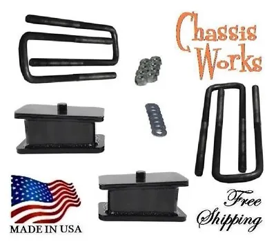 1996-2018 Chevy Express GMC Savana 1500 2500 3500 3  Lift Blocks Kit-14  U-Bolts • $99.95