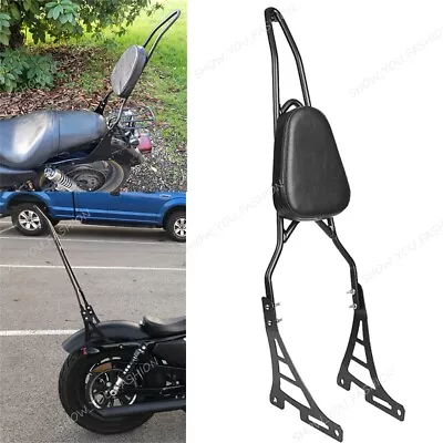 $77.94 • Buy Black Sissy Bar Backrest Passenger For 1998-2016 Yamaha V Star 250 650 950 1300