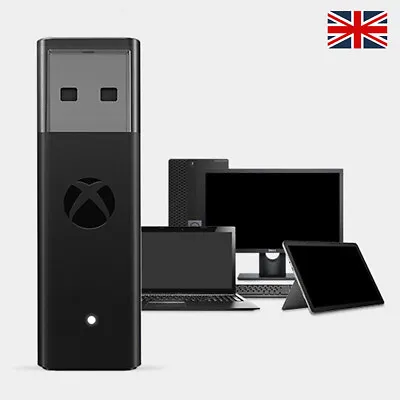 Wireless USB Gaming Receiver Dongle Adapter For WIN 10 / XBOX One PC Controller • £11.99