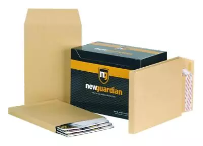 New Guardian Pocket Gusset Envelope C4 Peel And Seal Plain Power-Tac 25Mm Gusset • £74.55