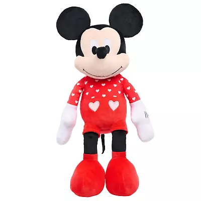 Disney Mickey Mouse Valentines Plush  By Just Play - 19 Inches - Hearts - New • $17.99