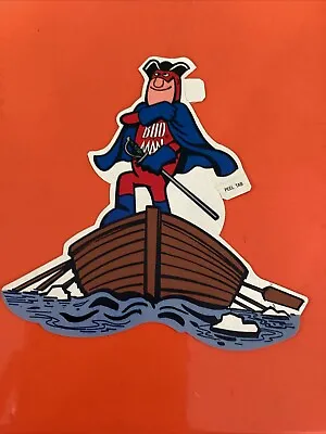 Budweiser Bud-man Washington Crossing Delaware Decal Sticker 1976 6 X 7 • $6.99