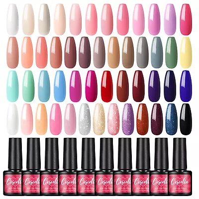 50 Colors Gel Nail Polish Soak Off Nail Gel Polish Nail Lacquer Top Base Coat • $3.08