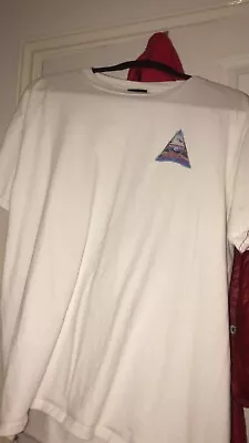 Men’s White HUF T-shirt Illuminati  • £11.80