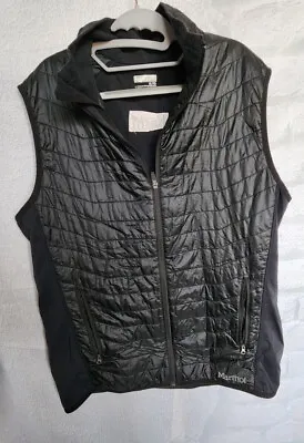 Marmot Sleeveless Zip Vest Men's XL Black Puffer • $19.57