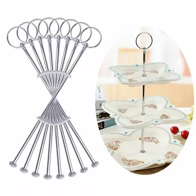 8x 10x 3 Tier Cake Stand Handle Center Rod Fitting Wedding Party Food Decoration • £13.99