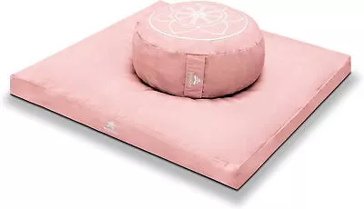 TempleTree Living Meditation Cushion Set Pink Lotus Flower Version • $54.99