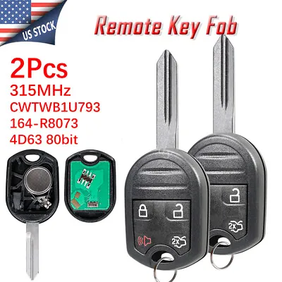 2 For 2009 2010 2011 2012 2013 2014 2015 Ford Explorer Remote Key Fob 164-R8073 • $15.98