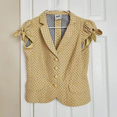 Moschino Cheap And And Chic Women's Polkadot SS Jacket Blazer Career Size 10 • $105