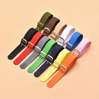 Watch Band Canvas Classic Buckle Quick Release Nylon Loop Strap 14mm-22mm • $4.79