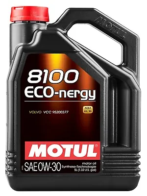 Motul 8100 0W30 Fully Synthetic Engine Oil Eco-Nergy A5 B5 Volvo 102794 • £14.99