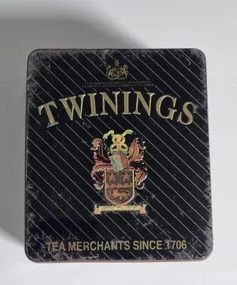 TWININGS  HINGED TEA TIN - EMPTY  - Fast Free Post • $15