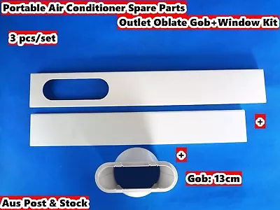 Portable Air Conditioner Window Slide Kit + Gob (3pcs/set) (13cm Gob Diameter)  • $47.98