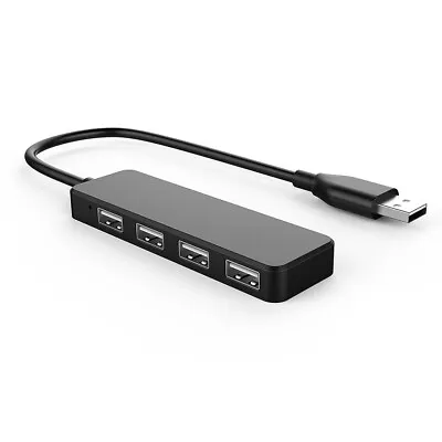 $6.95 • Buy 4 Port Hi-Speed USB 2.0 HUB Compact & Slim For PC Laptop Mac 