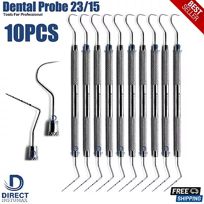 Dental Perio Explorer 23 Probe UNC 15 Color Marking Diagnostic Double Ended Tool • $29.12