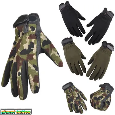 Tactical Full Finger Gloves Men's Army Military Camouflage Paintball • $9.74